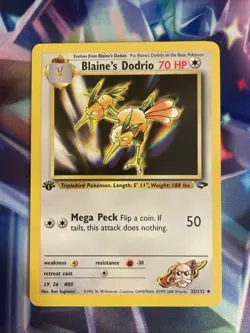 Pokemon TCG Blaine's Dodrio Gym Challenge 32 Regular 1st Edition LP - Image 2