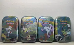 2020 H24 Pokemon TCG Galar Pal Mini Tins (4x Brand New Sealed Tins) - Image 1