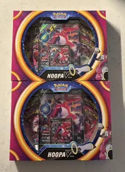 POKEMON TCG Hoopa V Box Fusion Strike Sword & Shield Factory Sealed Ships Fast - Image 2
