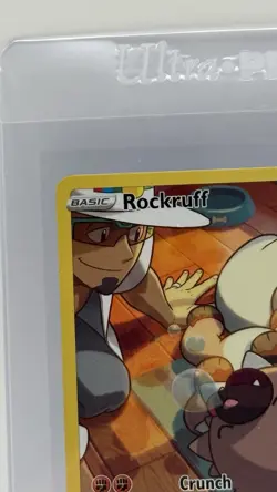 Pokemon TCG Rockruff Full Art TG07/TG30 Ultra Rare Holo Silver Tempest - Image 2