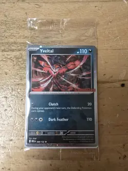Sealed Yveltal 088/132 Reverse Holo Mega Evolution Pokemon GAMESTOP PROMO - Image 1