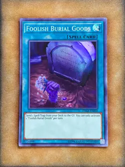 Yugioh Foolish Burial Goods DASA-EN058 Super Rare NM - Image 1
