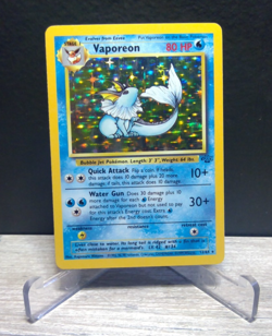 Pokemon Vaporeon 12/64 Jungle Set Holo Rare WOTC Vintage 1999 TCG Card NM - Image 3
