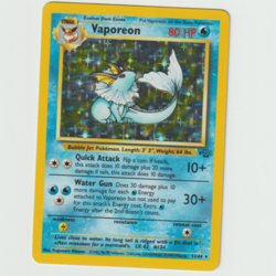 Pokemon Vaporeon 12/64 Jungle Set Holo Rare WOTC Vintage 1999 TCG Card NM - Image 5