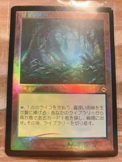 Misty Rainforest Old Frame Foil Japanese One Card NM Playset Compatible - Image 1