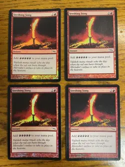 Seething Song English Foil Card Set of 4 Collectible Cards - Image 1