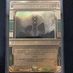 Avatar of Woe MTG Foil MPS Card Collectible Used - Image 1