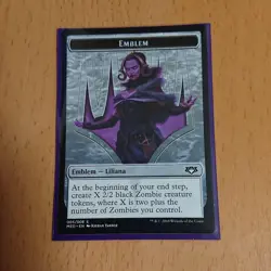 Liliana The Last Wish Guilds of Ravnica Mythic Edition Foil Card with Token Used - Image 3