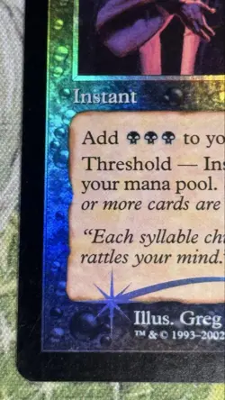 Cabal Ritual TOR English Foil MTG Magic The Gathering Card Used - Image 4