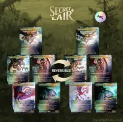 Secret Lair They Grow Up So Fast Foil Card Set Reversible Dragon Kings Unopened - Image 1