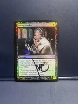 Thoughtseize Foil Signed Magic The Gathering Card Rare Collector’s Condition - Image 1