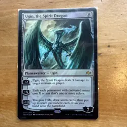 Ugin Spirit Dragon Foil MTG Magic the Gathering Card Used - Image 1