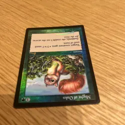 Magic The Gathering foil Might of Oaks ULG English card Used - Image 3