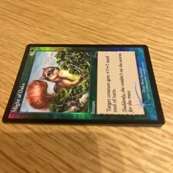 Magic The Gathering foil Might of Oaks ULG English card Used - Image 4