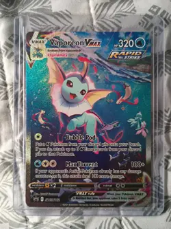 Vaporeon VMAX SWSH182 Sword & Shield Promo Holo Pokemon TCG Card - Image 1