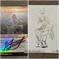 MTG Flame Channeler Artist Proof Foil Signed by Veronique Meignaud - Image 1
