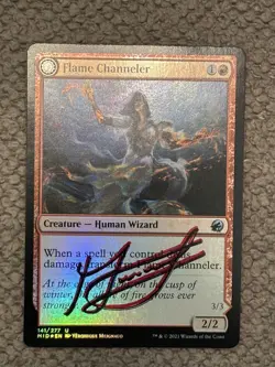 MTG Flame Channeler Artist Proof Foil Signed by Veronique Meignaud - Image 3