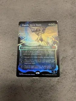 MTG Storm Slayer Elspeth Borderless Ghost Fire Foil English Used - Image 1
