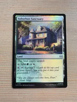 Suburban Sanctuary - 185 - MTG: Spider-Man: Eternal-Legal - Common - FOIL - Image 1