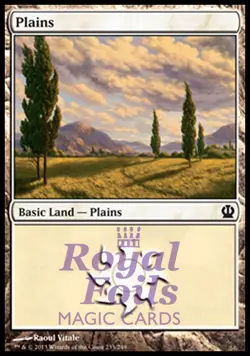 Plains #233 2x FOIL THS MTG Theros Basic Land MINT white - Image 1