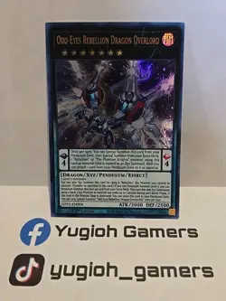 YUGIOH ODD EYES REBELLION DRAGON OVERLORD GFP2 1ST EDITION ULTRA LIGHT PLAYED - Image 1