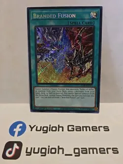 YUGIOH BRANDED FUSION BLTR 1ST EDITION SECRET LIGHT PLAYED - Image 1