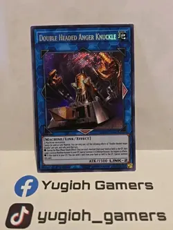 YUGIOH DOUBLE HEADED ANGER KNUCKLE BLHR SECRET 1ST EDITION LIGHT PLAYED - Image 1