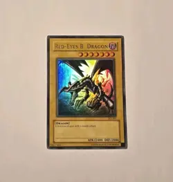 Yugioh Red-Eyes Black Dragon SDJ-001 Ultra Rare LP - Image 1