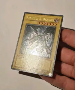 Yugioh Red-Eyes Black Dragon SDJ-001 Ultra Rare LP - Image 3