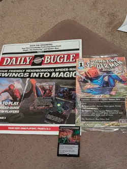 PAX West 2025 MTG Spider-Man Promo Comic, Newspaper And Sinister Six Card - Image 1
