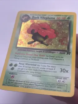 2000 Pokemon Card Team Rocket Dark Vileplume Holo 13/82 Unlimited - Image 2