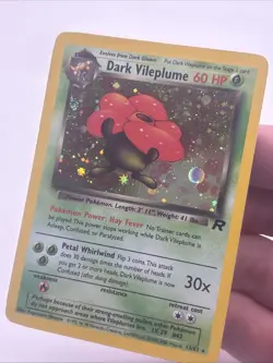 2000 Pokemon Card Team Rocket Dark Vileplume Holo 13/82 Unlimited - Image 3