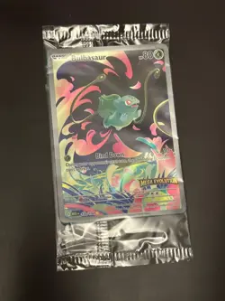 Pokemon Card Bulbasaur 133/132 Mega Evolution Stamped Promo - Image 1