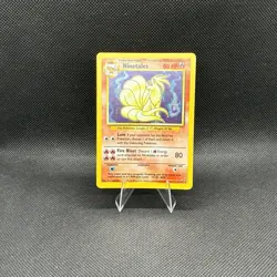 (LP) Ninetales 012/102 Base Set Unlimited Holo Rare Vintage Pokemon Card - Image 2