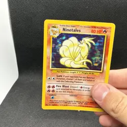 (LP) Ninetales 012/102 Base Set Unlimited Holo Rare Vintage Pokemon Card - Image 3