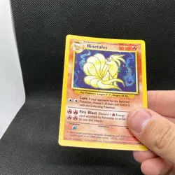 (LP) Ninetales 012/102 Base Set Unlimited Holo Rare Vintage Pokemon Card - Image 4