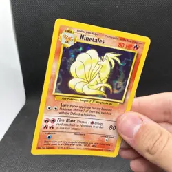 (LP) Ninetales 012/102 Base Set Unlimited Holo Rare Vintage Pokemon Card - Image 5