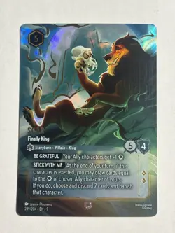 Scar Finally King Enchanted 239/204 Fabled Lorcana Card - Image 1