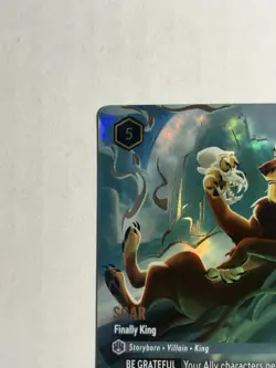 Scar Finally King Enchanted 239/204 Fabled Lorcana Card - Image 2