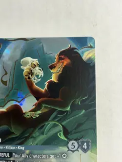 Scar Finally King Enchanted 239/204 Fabled Lorcana Card - Image 3