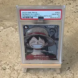 Monkey.D.Luffy (Alt Manga Art) P-001 One Piece Promo Cards PSA 10 - Image 1