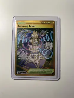Pokemon TCG Jamming Tower Hyper Rare Card 243/182 Destined Rivals - Image 1