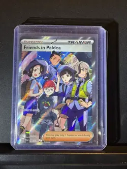 Pokemon TCG Trainer Friends In Paldea Ultra Rare Holo Card 137/131 Prismatic NM - Image 2
