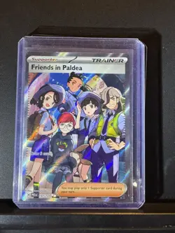 Pokemon TCG Trainer Friends In Paldea Ultra Rare Holo Card 137/131 Prismatic NM - Image 3