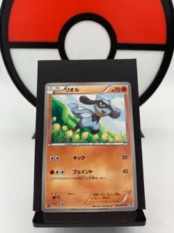 Riolu 042/070 BW7 Plasma Storm Common 1st ED Pokemon Card | Japanese | LP+ - Image 1