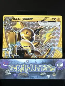 Pokemon Card Raichu BREAK 50/162 XY Breakthrough Holo Rare Full Art NM - Image 1