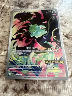 Pokemon Card Bulbasaur 133/132 Mega Evolution Stamped Promo - Image 3