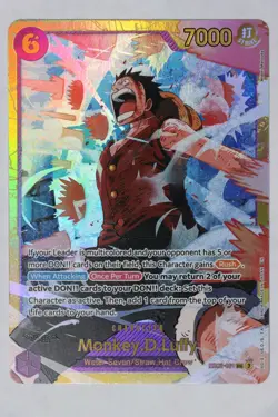 One Piece Card Game Monkey.D.Luffy Reprint EB02-061 SEC English prb 02 full art - Image 1