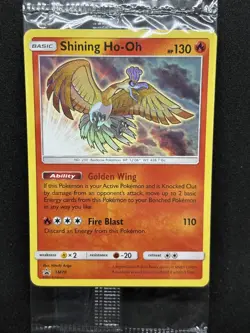 Pokemon Shining Ho-Oh SM70 Black Star Promos Sealed Card - Image 1