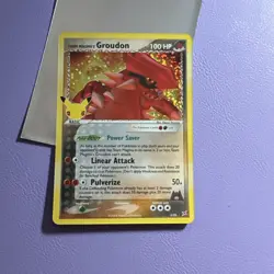Team Magma's Groudon - 9/95 - Holo Rare 25th Celebrations Pokemon Card - NM - Image 1